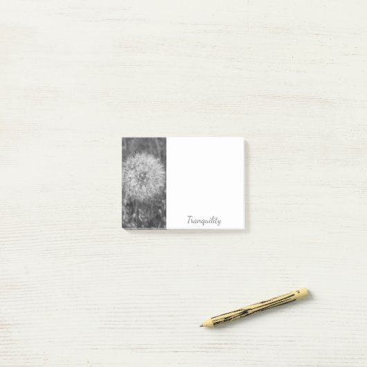 Tranquil Black & White Puff Post-It Notes ポストイット (デスク上)