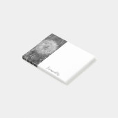 Tranquil Black & White Puff Post-It Notes ポストイット (アングル)