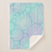 Tranquil Bloom シェルパブランケット (正面)