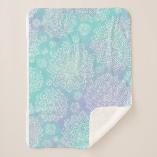 Tranquil Bloom シェルパブランケット (正面)