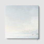 Tranquil Blue Watercolor Lighthouse ゲストブック (裏面)