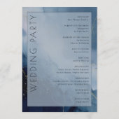 Tranquil Blue Watercolor Waves プログラム (裏面)