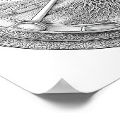 Tranquil Botanical Mandala: Hydroponic Helix ポスター (角)