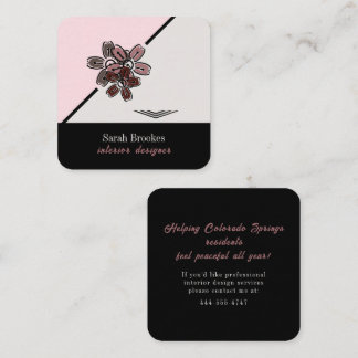 Tranquil Cherry Blossom Business Card スクエア名刺