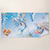 Tranquil Depths ビーチタオル (正面)