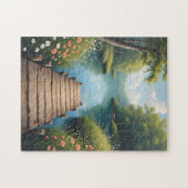 Tranquil Dock at Sunrise Puzzle ジグソーパズル (横)