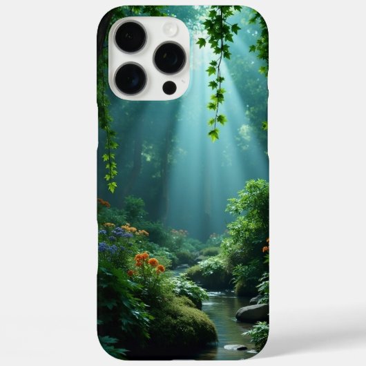 Tranquil Forest Stream iPhone Case Case-Mate iPhoneケース (裏面)