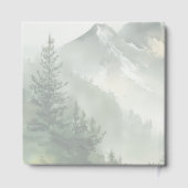 Tranquil Green Watercolor Forest ゲストブック (裏面)
