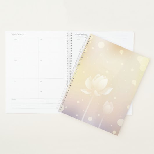 Tranquil Lotus Hardcover Daily Planner プランナー手帳 (ディスプレー)