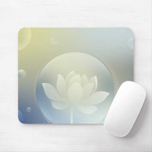 Tranquil Lotus Mouse Pad マウスパッド (マウス)