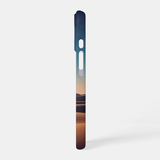Tranquil Lunar Desert Scene iPhone 16ケース (左側面)