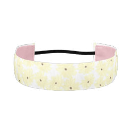 Tranquil Morning Yellow Flowers  アスレチックヘッドバンド