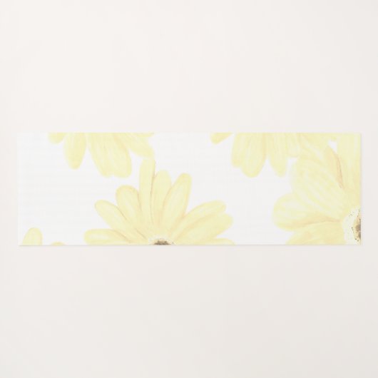 Tranquil Morning Yellow Flowers  ヨガマット (裏面(横))