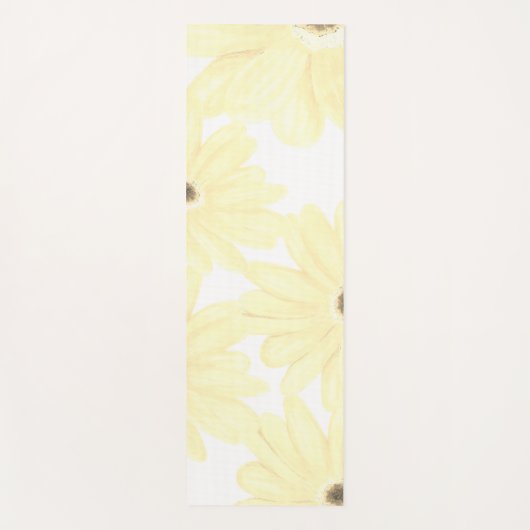 Tranquil Morning Yellow Flowers  ヨガマット (正面)