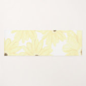 Tranquil Morning Yellow Flowers  ヨガマット (正面(横))