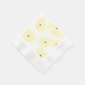 Tranquil Morning Yellow Flowers  縁ありカクテルナプキン (角)