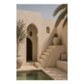 Tranquil Moroccan Architecture Poster ポスター (正面)