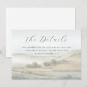 Tranquil Muted Watercolor Landscape エンクロージャーカード (正面/裏面)