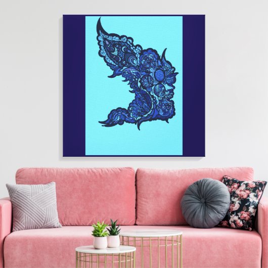 Tranquil Oasis キャンバスプリント (インサイチュ (リビング))