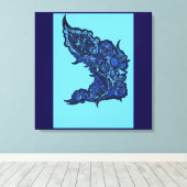 Tranquil Oasis キャンバスプリント (インサイチュ (ウッドフロア))