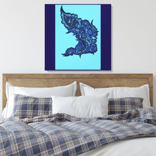 Tranquil Oasis キャンバスプリント (インサイチュ (寝室))