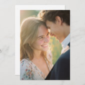 Tranquil Pastel Floral Photo 招待状 (正面/裏面)