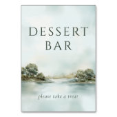 Tranquil Pastel Watercolor Landscape テーブルナンバー (裏面)