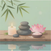 Tranquil Reflection - Square Vinyl  シール (正面)