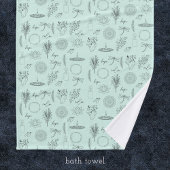 Tranquil Symbols: 3-Piece Wellness-Inspired バスタオルセット