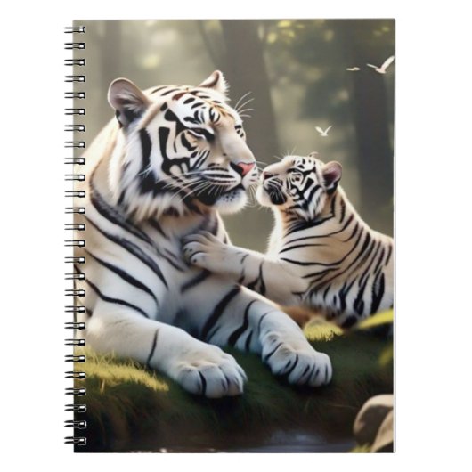 Tranquil Tiger Notebook – Elegant Animal Journal ノートブック (正面)