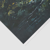 Tranquil Tropical Landscape with Gorilla & Baby 薄葉紙 (詳細)