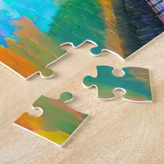 Tranquil Waters: Mt. Fuji's Reflection ジグソーパズル (側面)