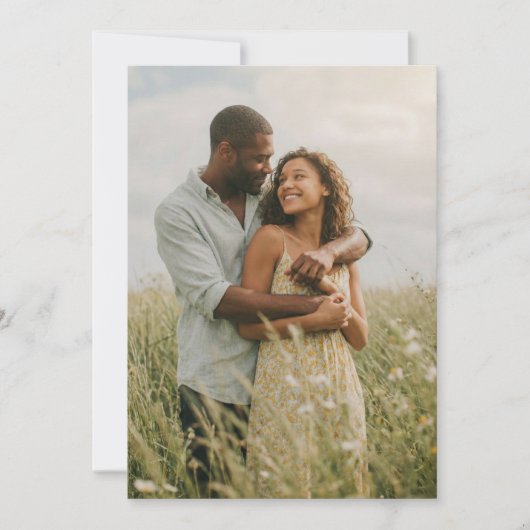 Tranquil Yellow Floral Photo 招待状 (正面)