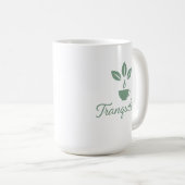 Tranquilitea Funny Calm Tea Lover コーヒーマグカップ (正面右)
