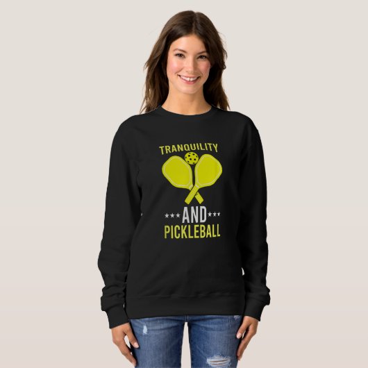 Tranquility and Pickleball  Fun    Dink スウェットシャツ (正面フル)