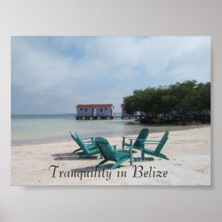 Tranquility in Belize ポスター