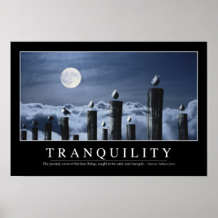 Tranquility: Inspirational Quote ポスター