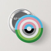 TRANSおよびAromanticのプライドボタン 缶バッジ (正面&裏面)