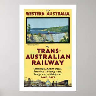TRANSのオーストラリア人の鉄道 ポスター