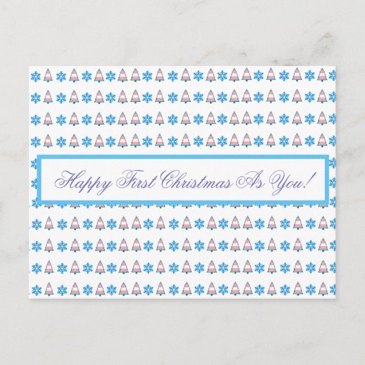 TRANSのプライドのクリスマス シーズンポストカード (正面)