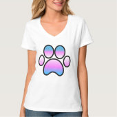 TRANSのプライドの足のプリント Tシャツ (正面)