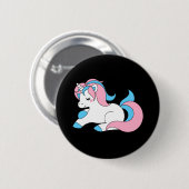 TRANSのユニコーン 缶バッジ (正面&裏面)