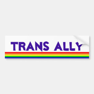 TRANSの同盟国、虹 バンパーステッカー