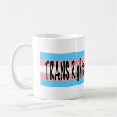 TRANSの権利は人権である コーヒーマグカップ (左)