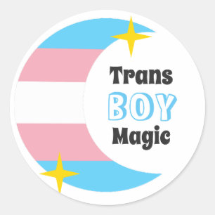 TRANSの男の子の魔法のステッカー ラウンドシール