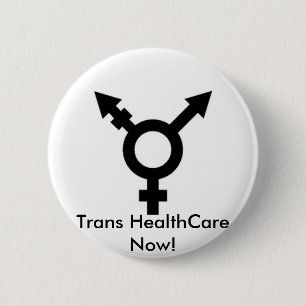 TRANSの記号、今TRANSのヘルスケア! 缶バッジ