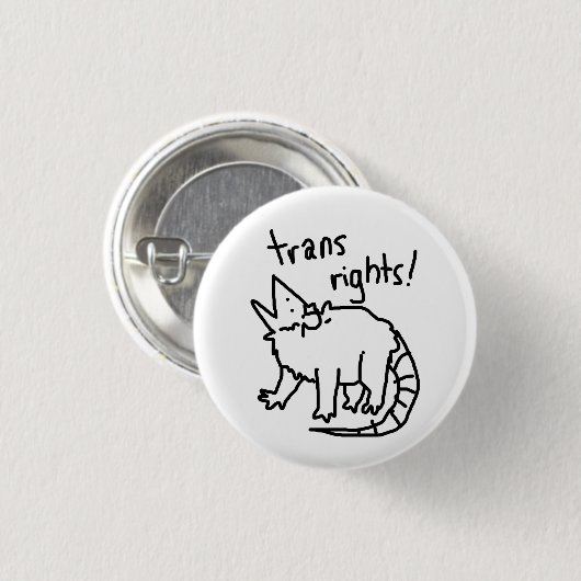 TRANSはふくろねずみを訂正します 缶バッジ (正面&裏面)