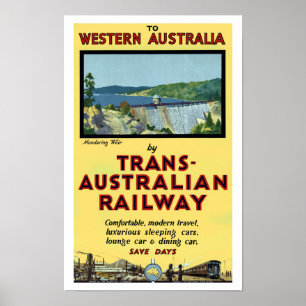 TRANSオーストラリアの鉄道 ポスター