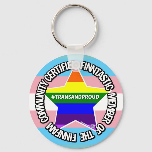 (Trans)認定FinnFam会員キーリング キーホルダー (正面)