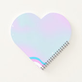 trans art design on heart shape notebook ノートブック (裏面)